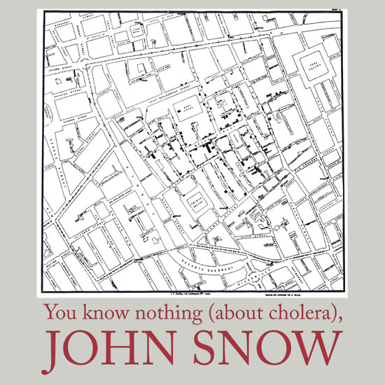 You know nothing (about cholera), John Snow